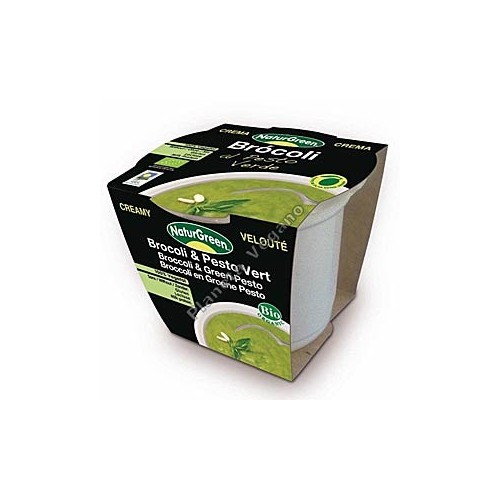 Crema de Brocolí al Pesto Verde en tarrina de 310 g - Naturgreen