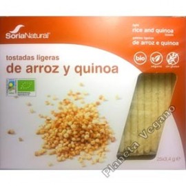 Tostadas Ligeras de Arroz y Quinoa. Soria Natural