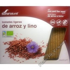 Tostadas Ligeras de Arroz y Lino - Soria Natural