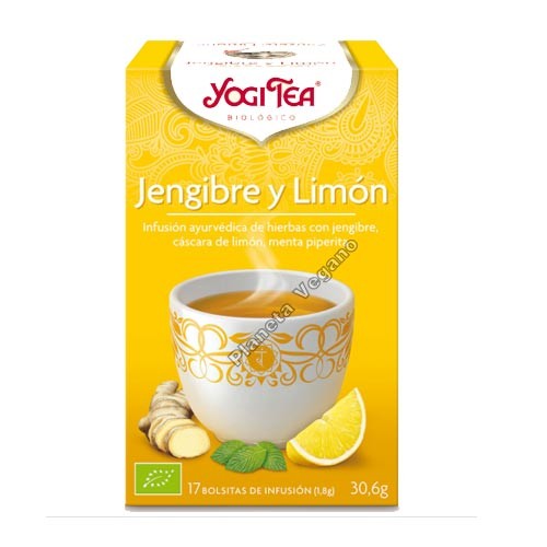Yogi Tea Jengibre y Limón 30g.