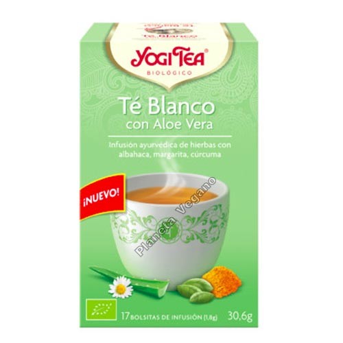 Yogi Tea Té Blanco con Aloe Vera 30g.