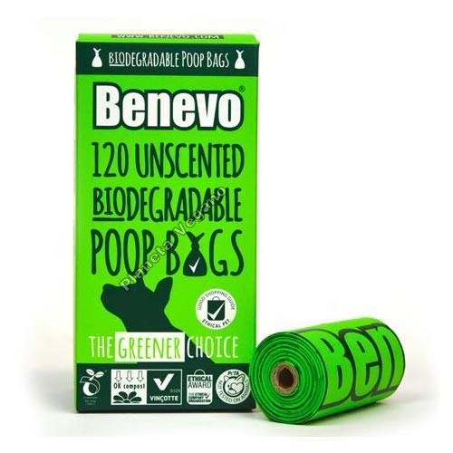 Bolsas Biodegradables para Heces de Perro, Benevo