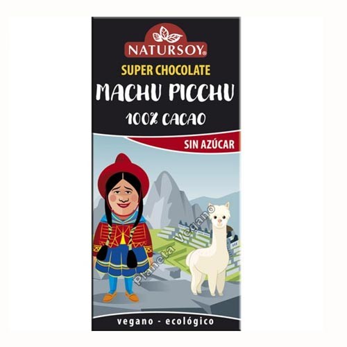 Chocolate Vegano Machu Picchu, 100g. Natursoy