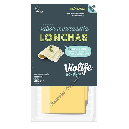 Queso Vegano Violife Sabor Mozzarella en lonchas, 200g Violife