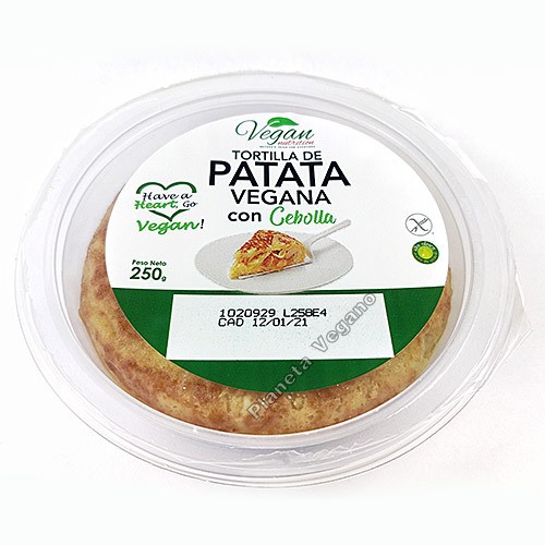 Vegan Nutrition Tortilla de Patata Vegana con Cebolla, 250g