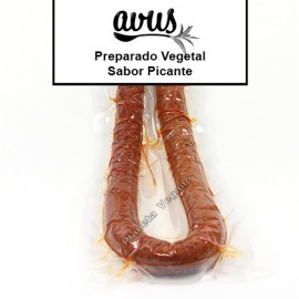 Preparado Vegetal sabor Chorizo Picante, 330 g. Avus