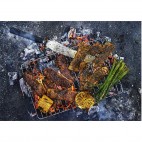 Trozos de Carnita Vegetal Especiada sabor Barbacoa - Grill Spiced, 280g. Oumph