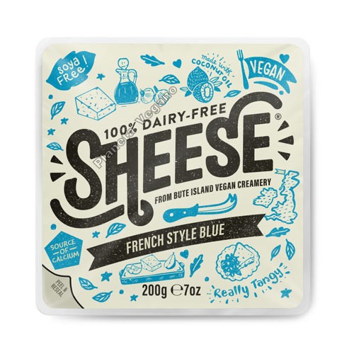 Queso Vegano Sheese estilo azul efecto moho (French Style), 200g. Bute Island