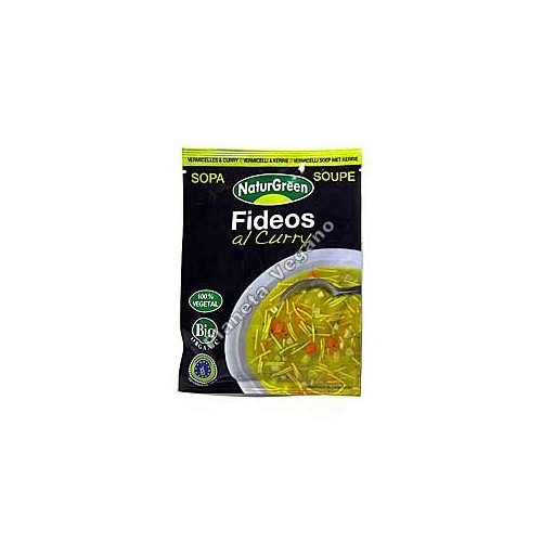 Sopa instantánea Fideos al Curry 40 g - Naturgreen