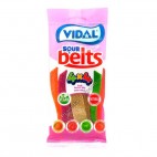 Tiras Veganas Ácidas sabor Frutas (Sour Belts), 100g. Vidal