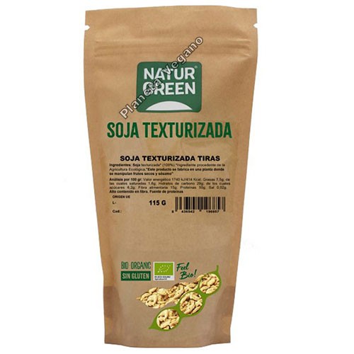 Soja Texturizada BIO en Tiras 115 g Naturgreen