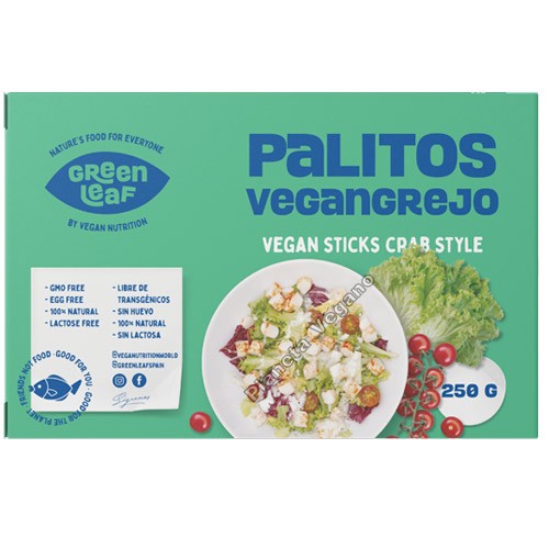Palitos de cangrejo Veganos 250 g. Green Leaf-Vegan Nutrition