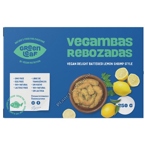 Gambas Veganas Rebozadas al Limón 250 g. Green Leaf-Vegan Nutrition