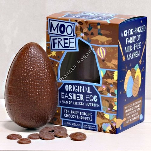 Huevo de Pascua de Chocolate, 120g Moo Free